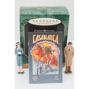 VINTAGE 1997 HALLMARK KEEPSAKE CASABLANCA SET OF 3 ORNAMENTS